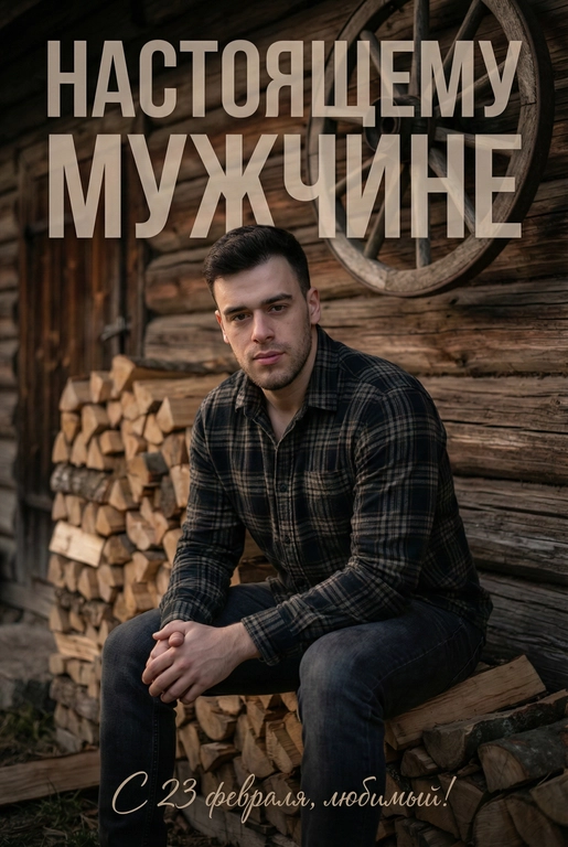 Открытка на 23 февраля