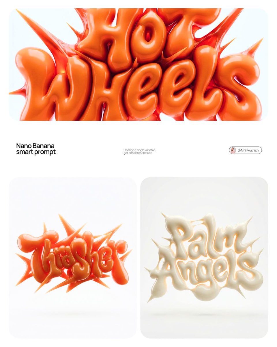 3D логотип в стиле streetwear