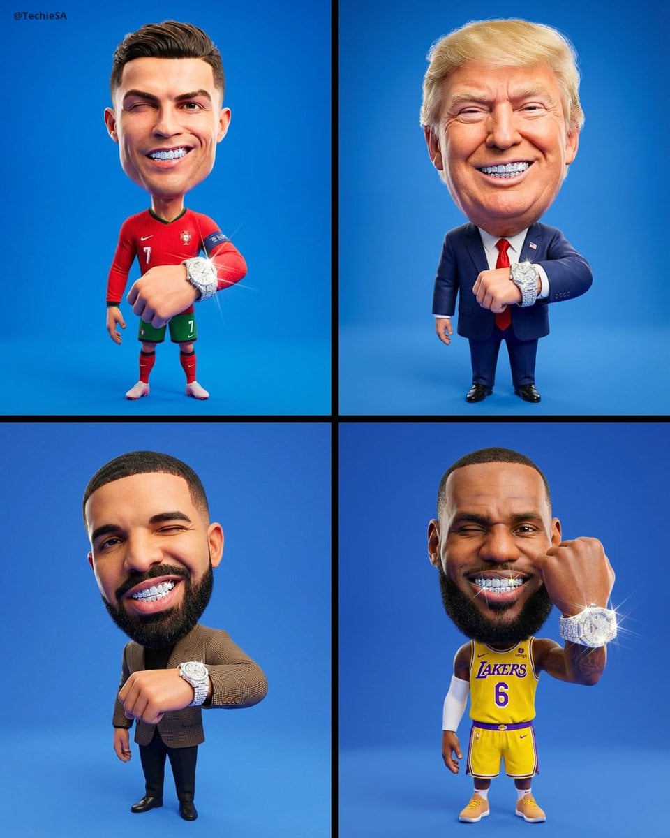 3D карикатура портрет