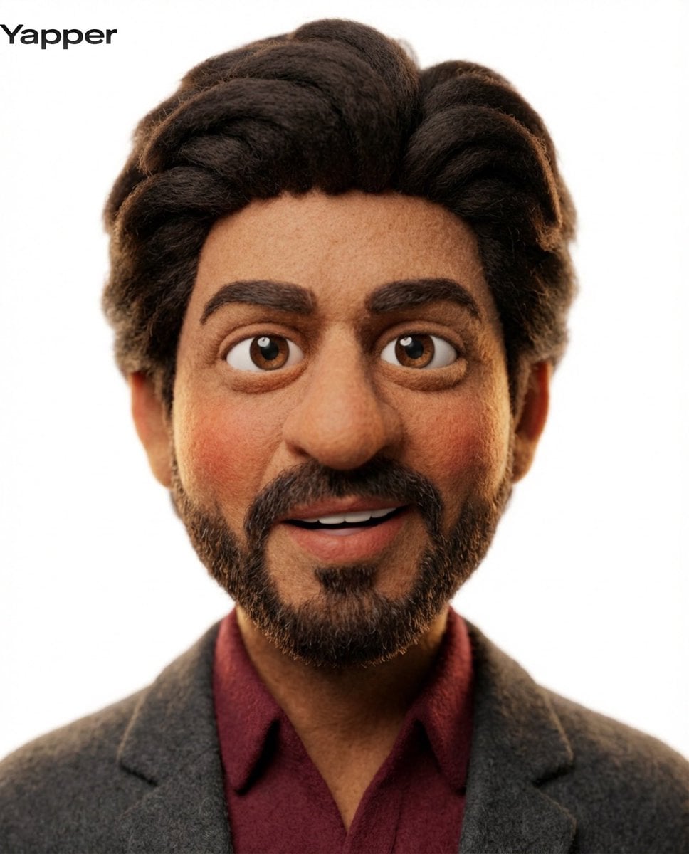 Пластилиновый персонаж в стиле Pixar