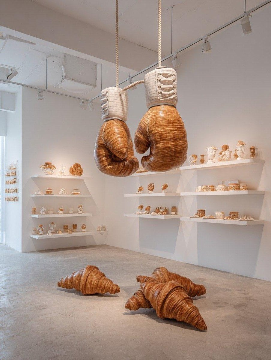 Скульптура из круассанов