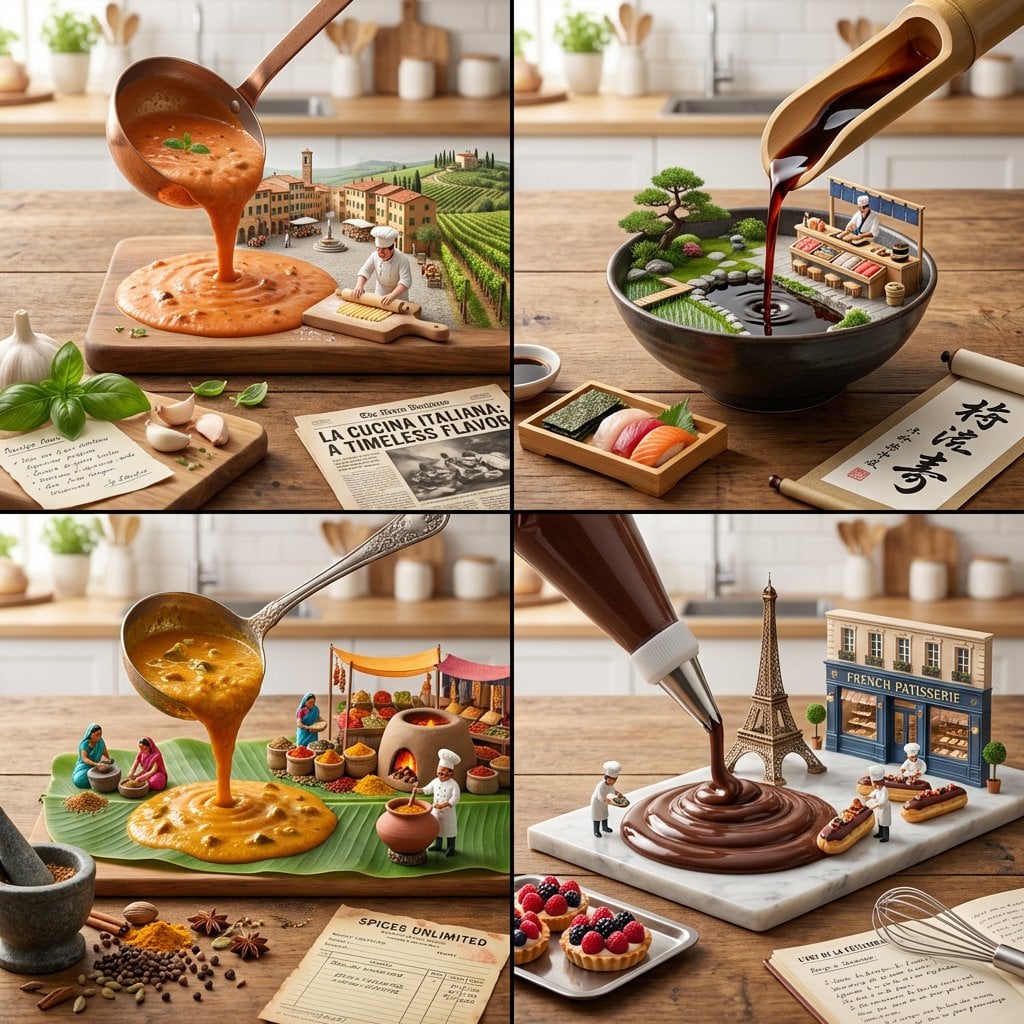 Сетка мировых кулинарных традиций