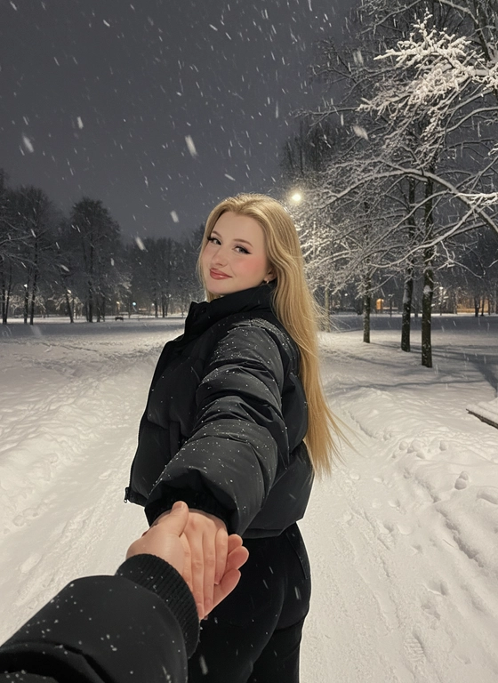Следуй за мной в снегопад
