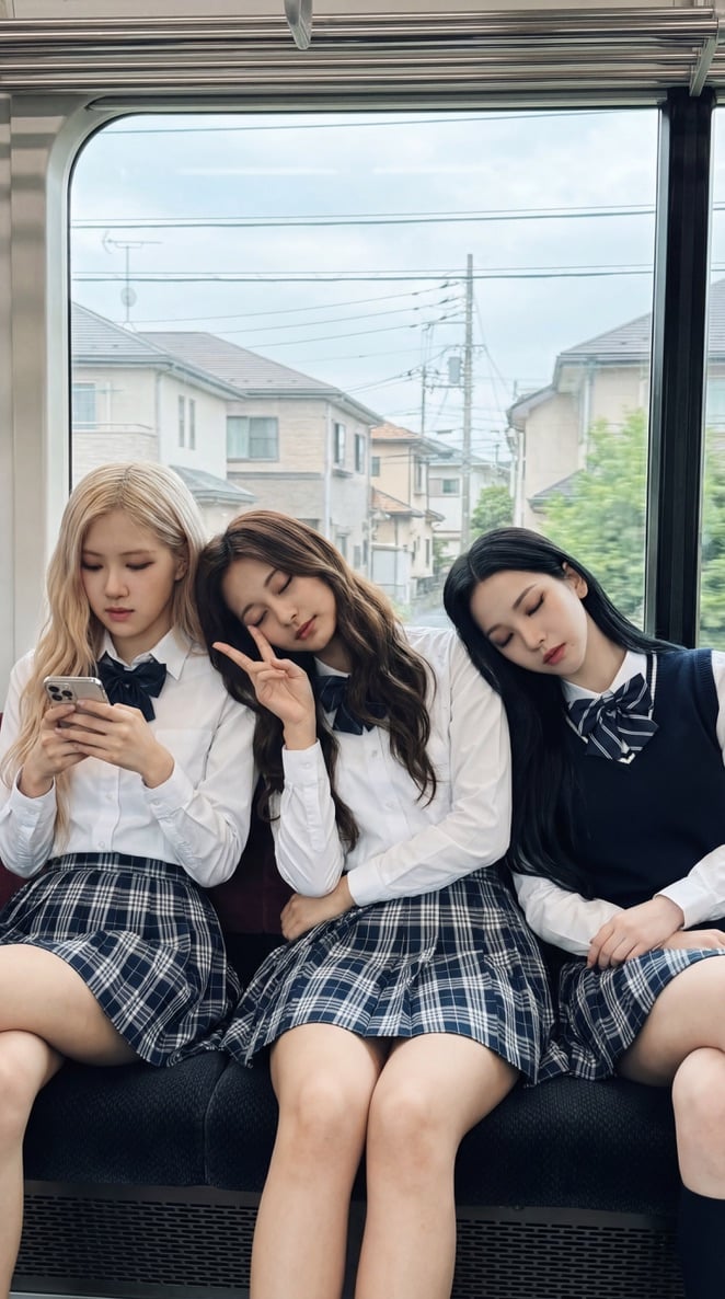 K-pop айдолы в поезде