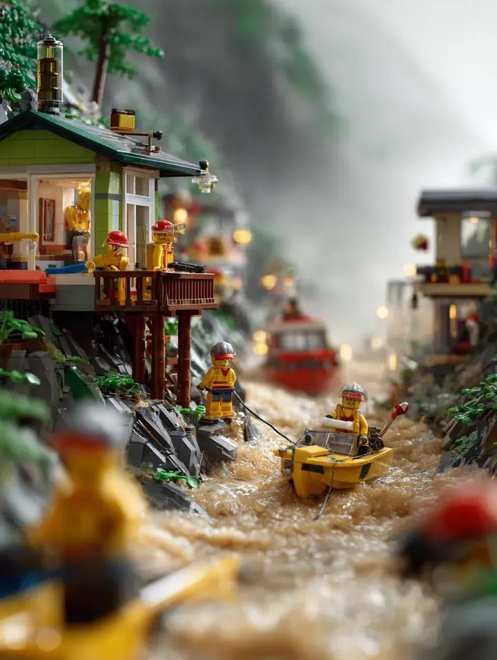 LEGO спасение при наводнении