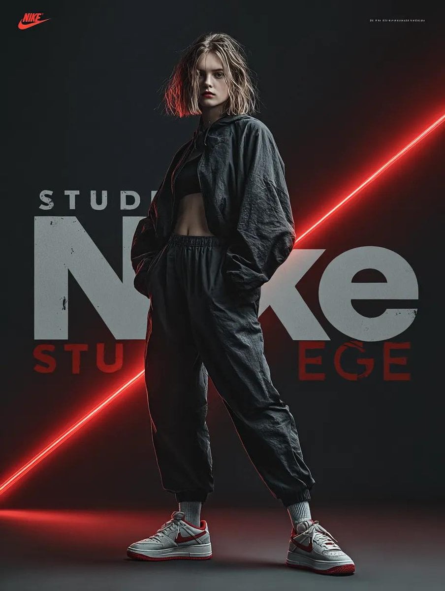 Nike в призматическом прыжке